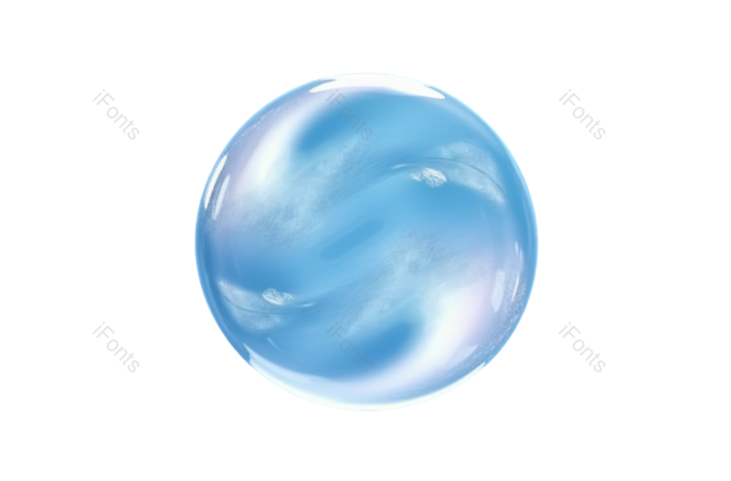 形状图片,蓝色元素,泡沫PNG,抽象免抠素材